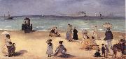 Edouard Manet On the Beach,Boulogne-sur-Mer oil painting artist